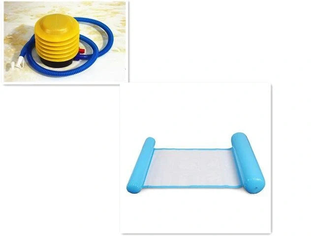 Inflatable Water Lounge Chair in pool with hammock-style design for ultimate relaxation