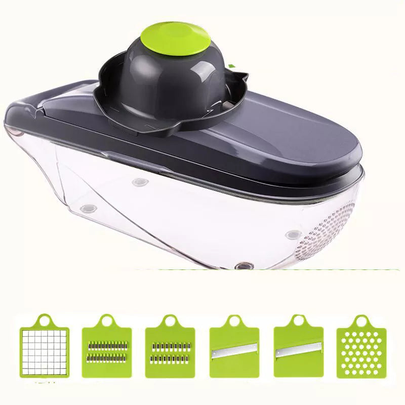 Multi-function Kitchen Vegetable Cutter with 8 blades for efficient food preparation