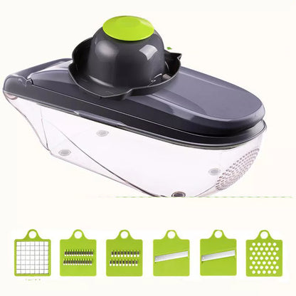Multi-function Kitchen Vegetable Cutter with 8 blades for efficient food preparation