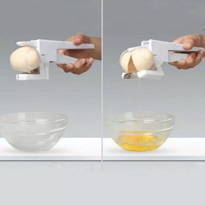 Creative Kitchen Manual Whisk with Egg Separator in white