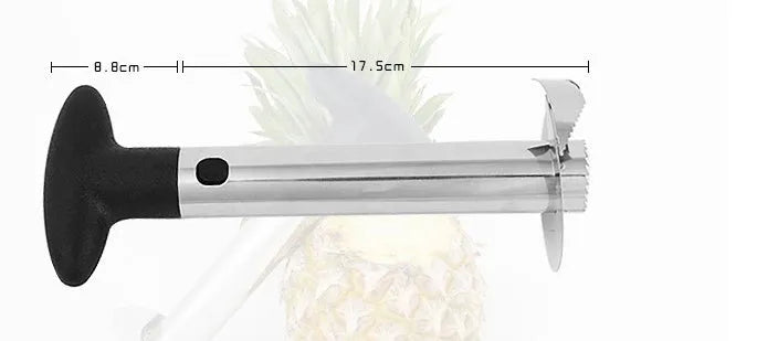 Stainless steel pineapple corer slicer kitchen tool with coloured ABS handle
