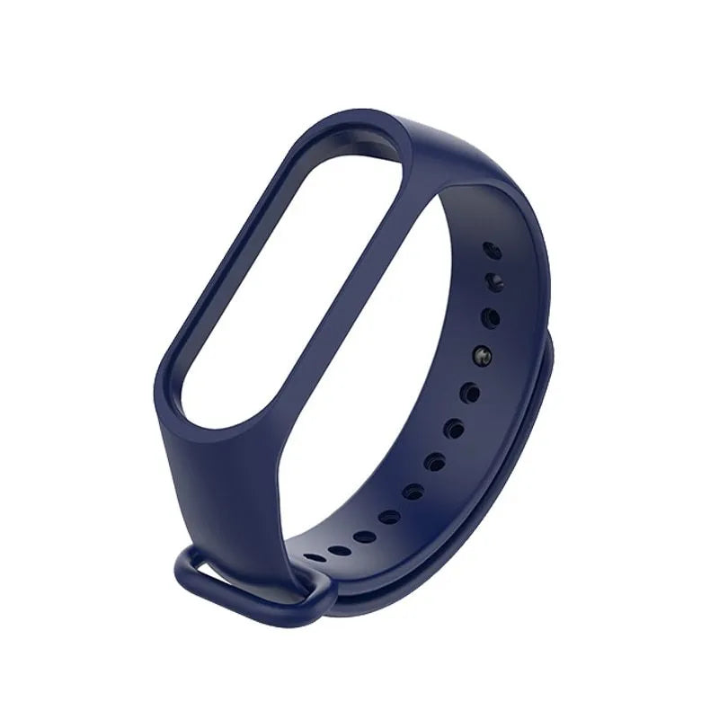 Silicone replacement strap for Xiaomi Mi Band 3 fitness tracker in multiple colour options