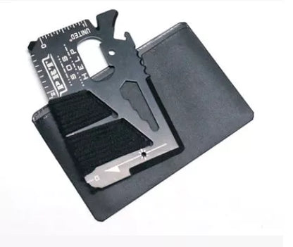 Extra Large Army Knife Card with 14 functions including bottle opener and screwdriver
