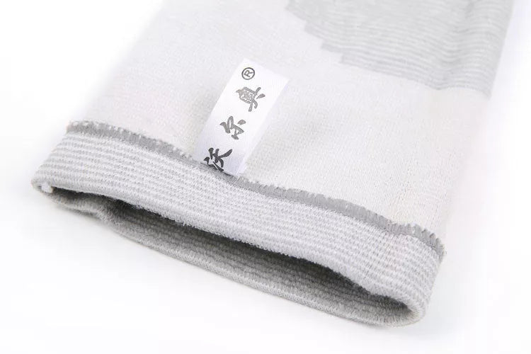 Bamboo charcoal fiber sports elbow support for basketball players in grey