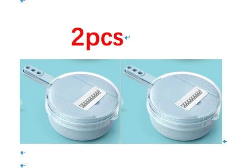 8-in-1 Mandoline Slicer with Interchangeable Blades for Effortless Vegetable Cutting and Grating