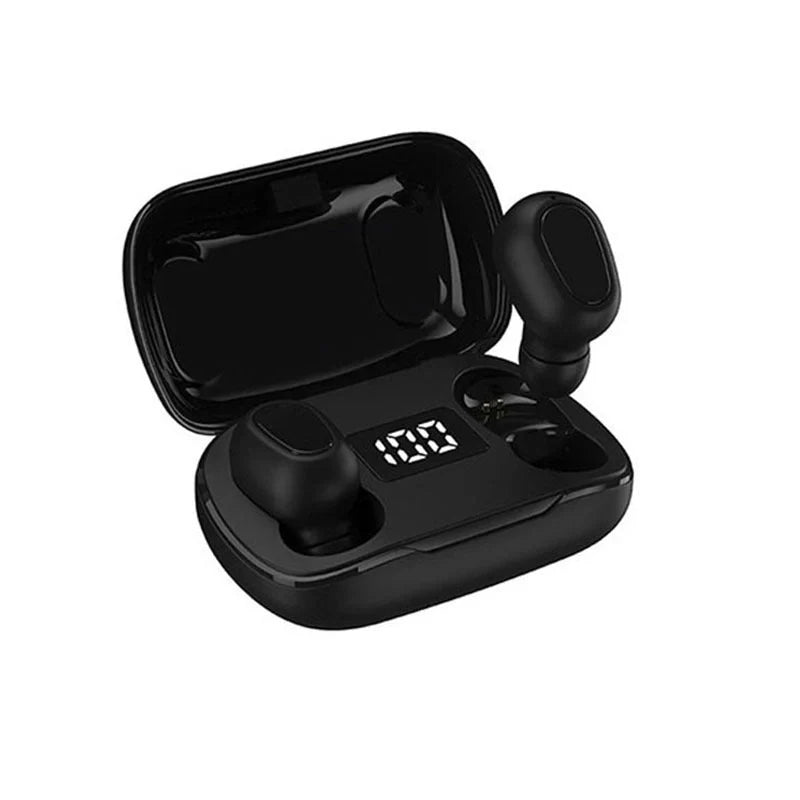Bluetooth 5.0 wireless in-ear stereo earphones with digital charging box