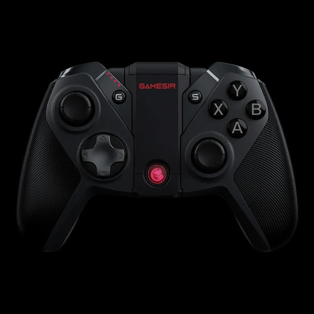 Black Gaishi type-C wired game controller with vibration feedback and ABS plastic construction