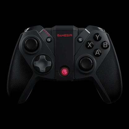Black Gaishi type-C wired game controller with vibration feedback and ABS plastic construction