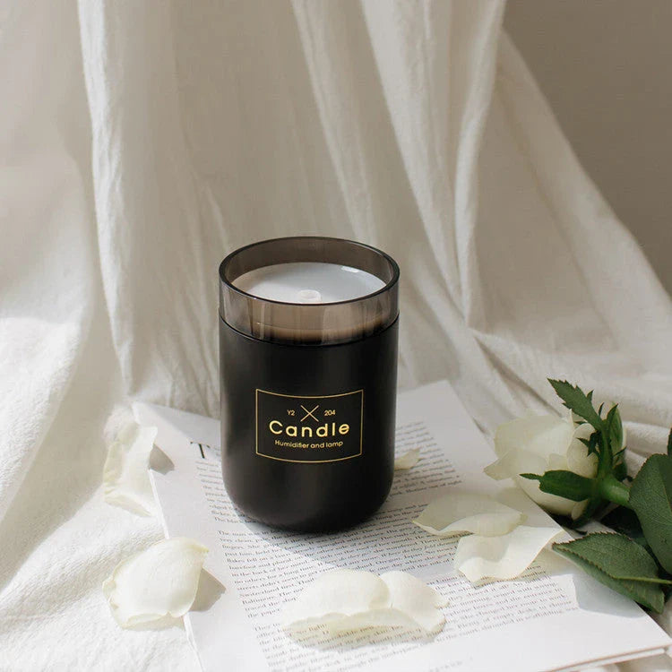 Compact USB-powered humidifier with adjustable mist output and soothing nightlight for creating a relaxing atmosphere in any room