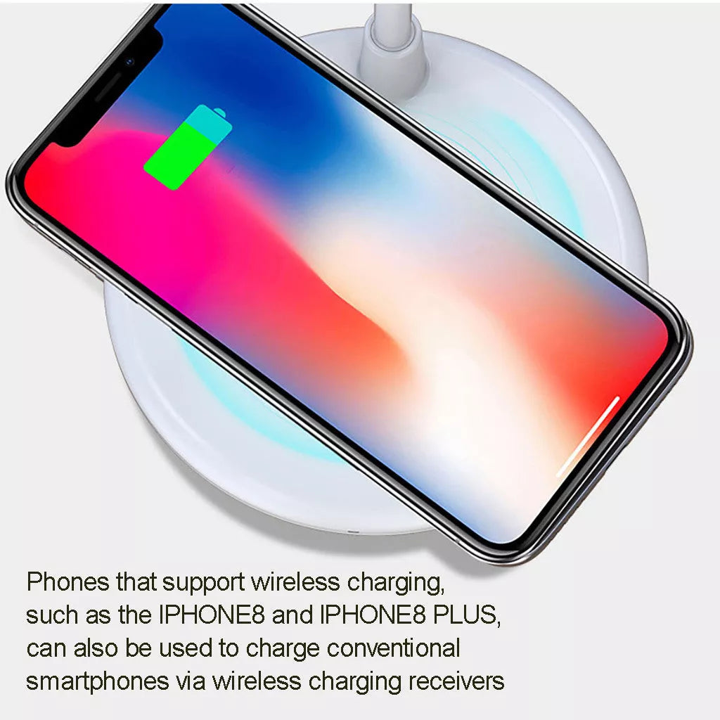 Three-in-one Night Light Wireless Speaker Charger Light in various colors