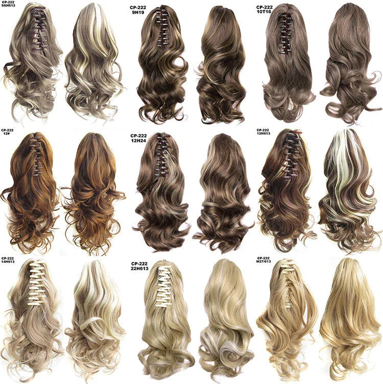 Stylish ponytail hair extension with natural-looking synthetic fibers for comfortable all-day wear