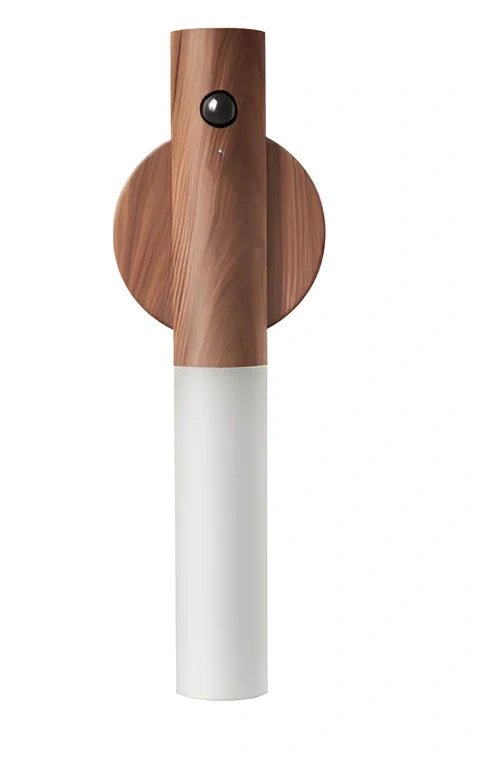 Induction night light with motion sensor and LED illumination measuring 80x43x210mm