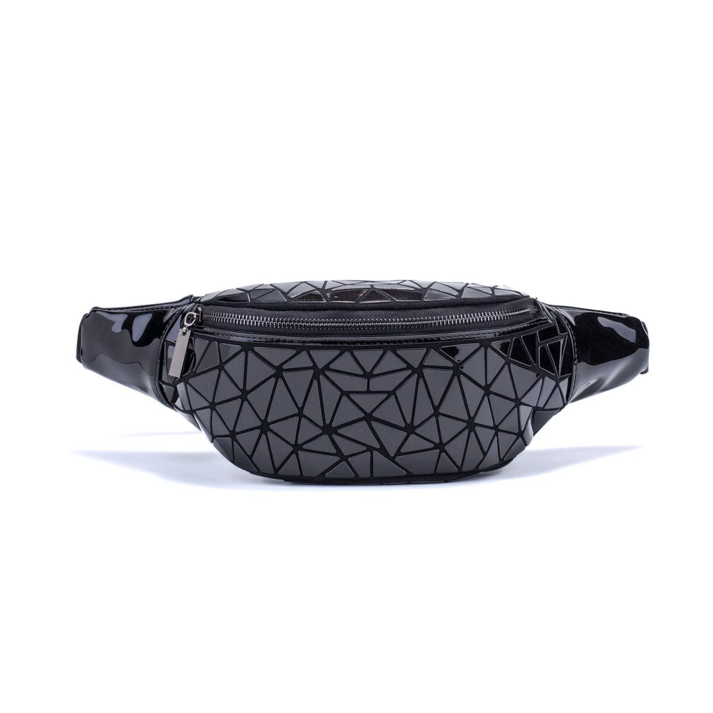 Stylish waist bags in various colors made of premium PU leather with a sleek geometric design, providing hands-free convenience and organization for modern women.
