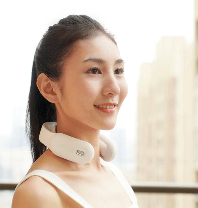 Intelligent Neck and Shoulder Massager with Remote Control, Soothing Heat Therapy, and Customizable Massage Settings for Personalized Pain Relief