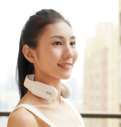 Intelligent Neck and Shoulder Massager with Remote Control, Soothing Heat Therapy, and Customizable Massage Settings for Personalized Pain Relief