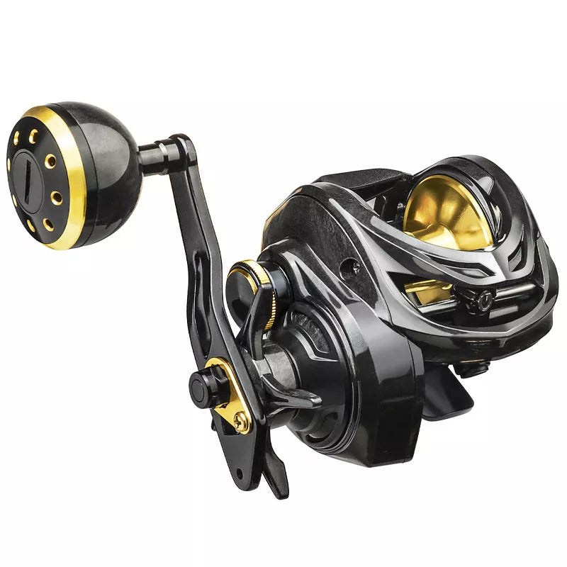 Carbon Rocker Wheel Fishing Gear with double handle rocker arm for enhanced control