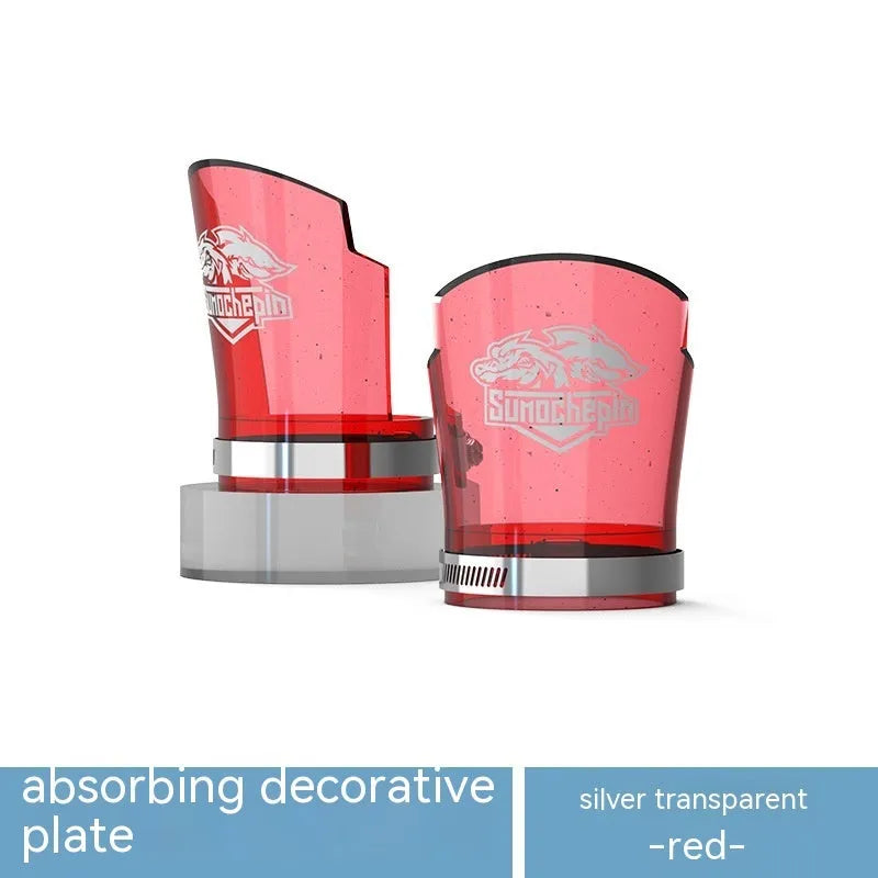 Motorcycle front shock absorber protective sleeves in transparent design with stainless steel mounting clamps