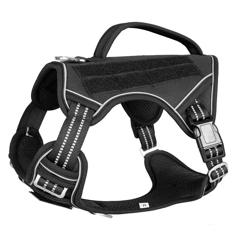 Working dog tactical chest strap in oxford cloth for search and rescue patrol dogs