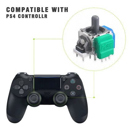 Single hall effect magnetic analogue stick replacement part for PS5, PS4, Switch and Xbox controllers.