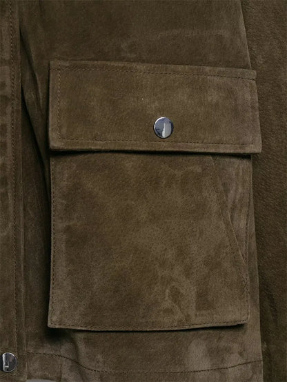 Women's picture colour PU jacket coat in a Japanese Korean casual style, shown on a hanger.