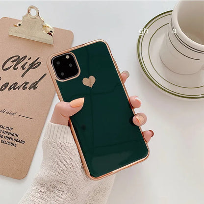 TPU iPhone case in solid colour, slim back cover design for models 6 to 11 Pro Max