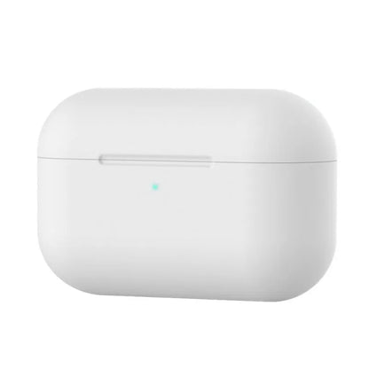Silicone protective cover for AirPods Pro headphones in multiple colour options showing shock absorption design