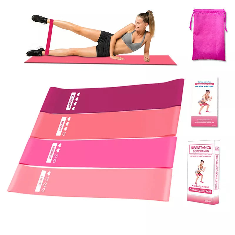 Fitness Rally Elastic Rope Resistance Band Set in multiple colors for full-body workouts