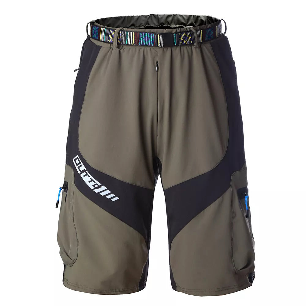Men's off-road mountain bike cycling shorts in various colors and sizes