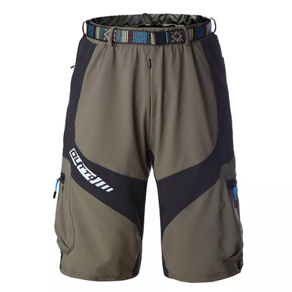 Men's off-road mountain bike cycling shorts in various colors and sizes