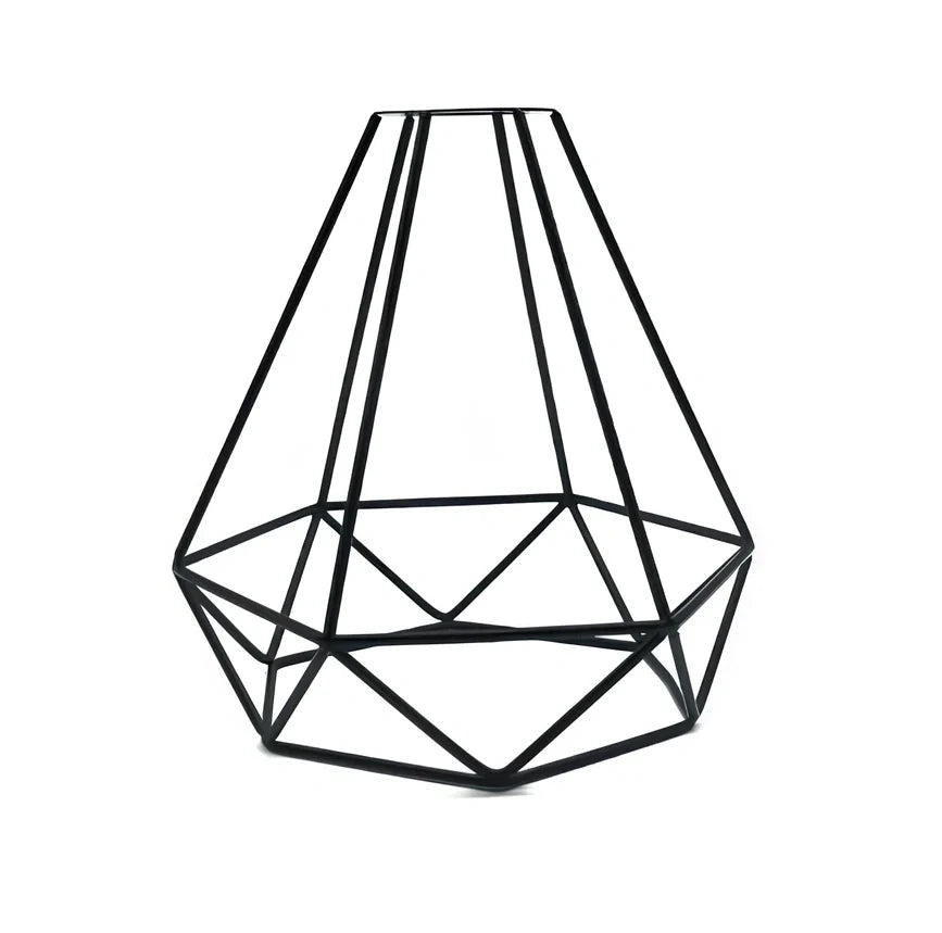 Minimalist hollow table lamp in red wine bottle design with wrought iron construction and warm white LED illumination