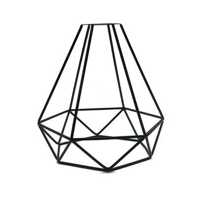 Minimalist hollow table lamp in red wine bottle design with wrought iron construction and warm white LED illumination