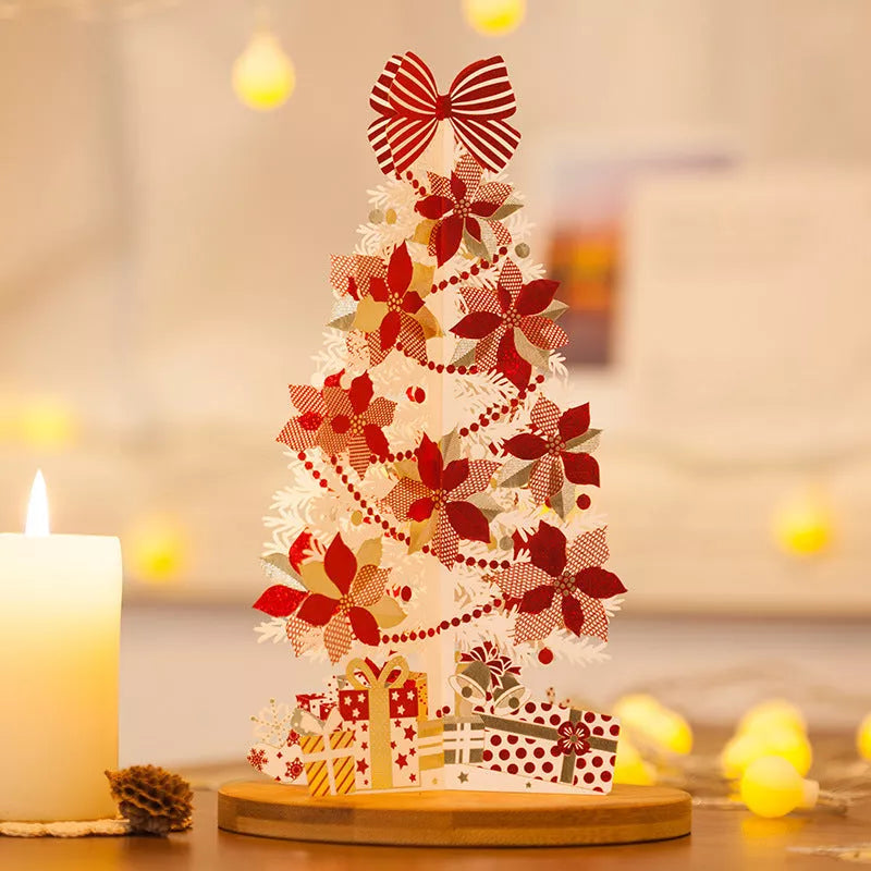 Three-dimensional greeting card with vibrant colors and detailed texture