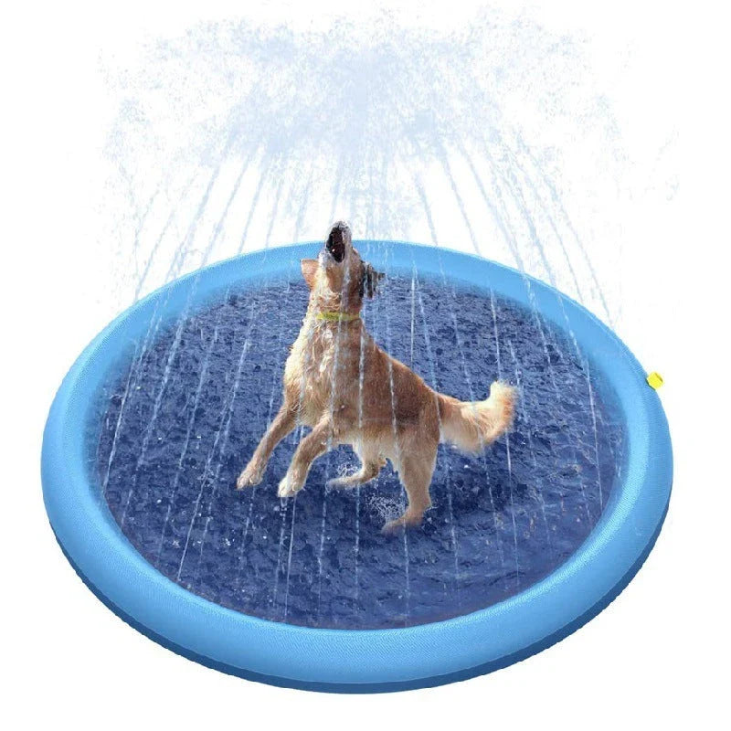 Splash Pad for Kids and Pets - Durable, Non-Slip Outdoor Water Play Mat for Refreshing Backyard Fun