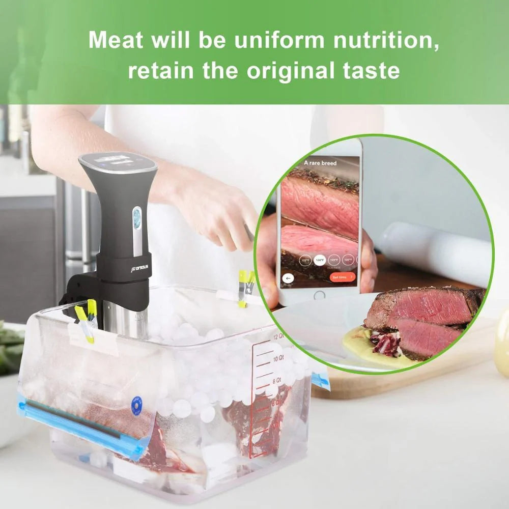 Premium vacuum seal food storage bags with hand pump for keeping food fresh longer