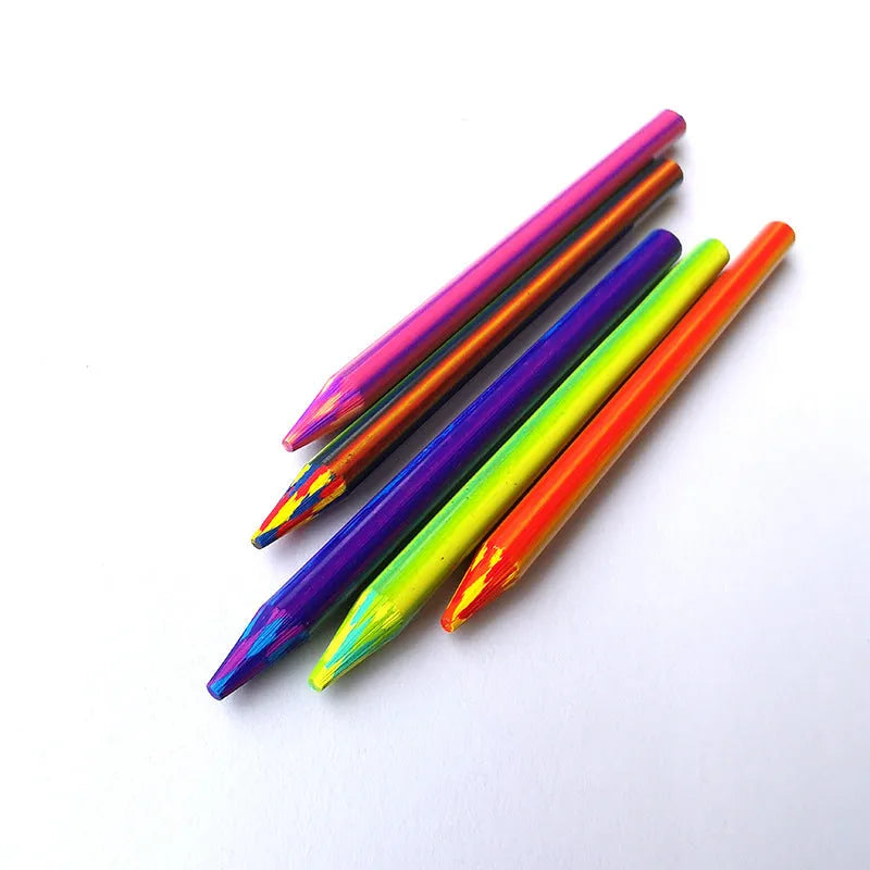 Magic rainbow multicolour pencil lead for 5.6mm activity pens, 90mm length with rainbow core