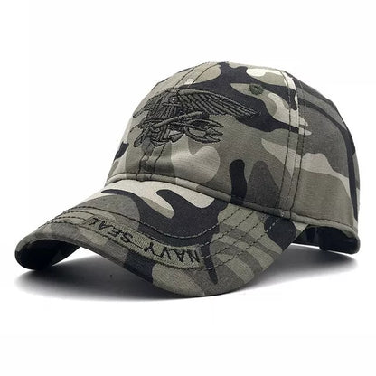 Army Tactical Baseball Cap in black, green, and camouflage - adjustable and durable