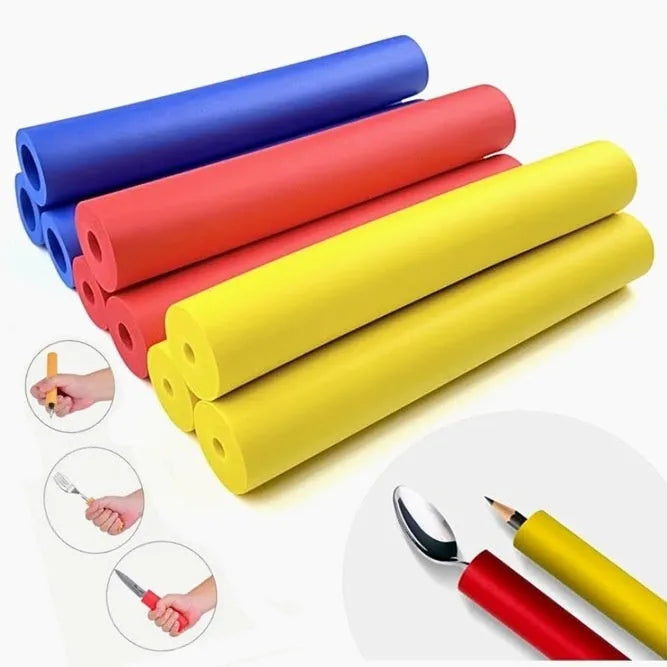 Rubber auxiliary grip hoses for tableware and pens, showing 10mm and 18mm inner diameters