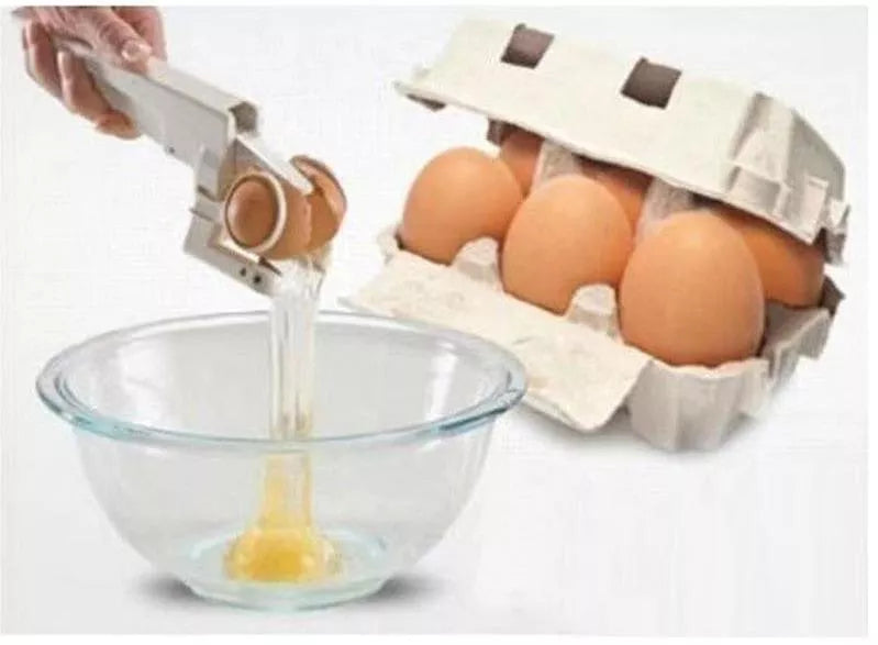 Creative Kitchen Manual Whisk with Egg Separator in white