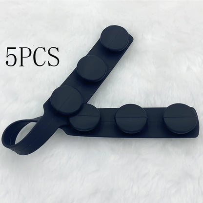 Silicone mask extension strap showing 1.5cm width and colour options including transparent