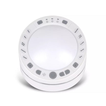 Recordable White Noise Sound Machine with night light and DIY recording feature