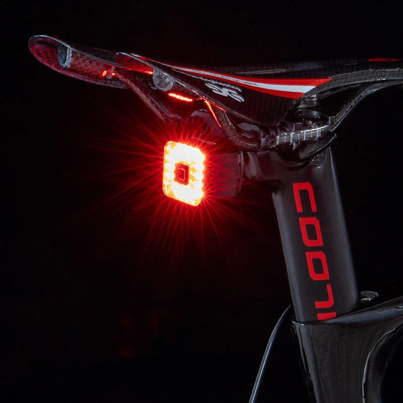 Smart bicycle brake light with USB charging and auto-brake detection for improved cycling safety and visibility