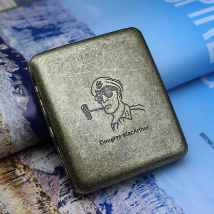 20 stainless steel knurled cigarette holders showing retro metal design with 95mm length and textured grip surface