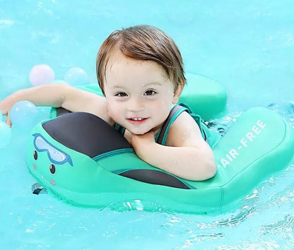 Baby Swimming Ring Floats with UPF 50+ sunshade for safe outdoor swimming