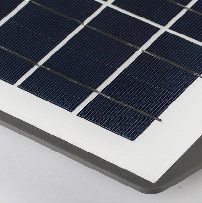Integrated solar street light garden light showing 2835 lamp beads and solar panel, suitable for 4-6m installation height