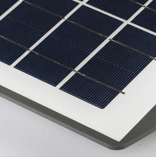 Integrated solar street light garden light showing 2835 lamp beads and solar panel, suitable for 4-6m installation height