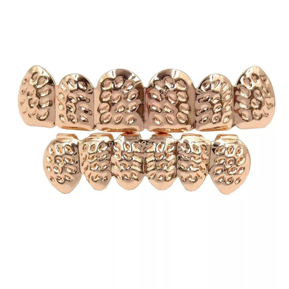 Halloween Prom Gold Braces Spike Dress Up Accessories in various finishes