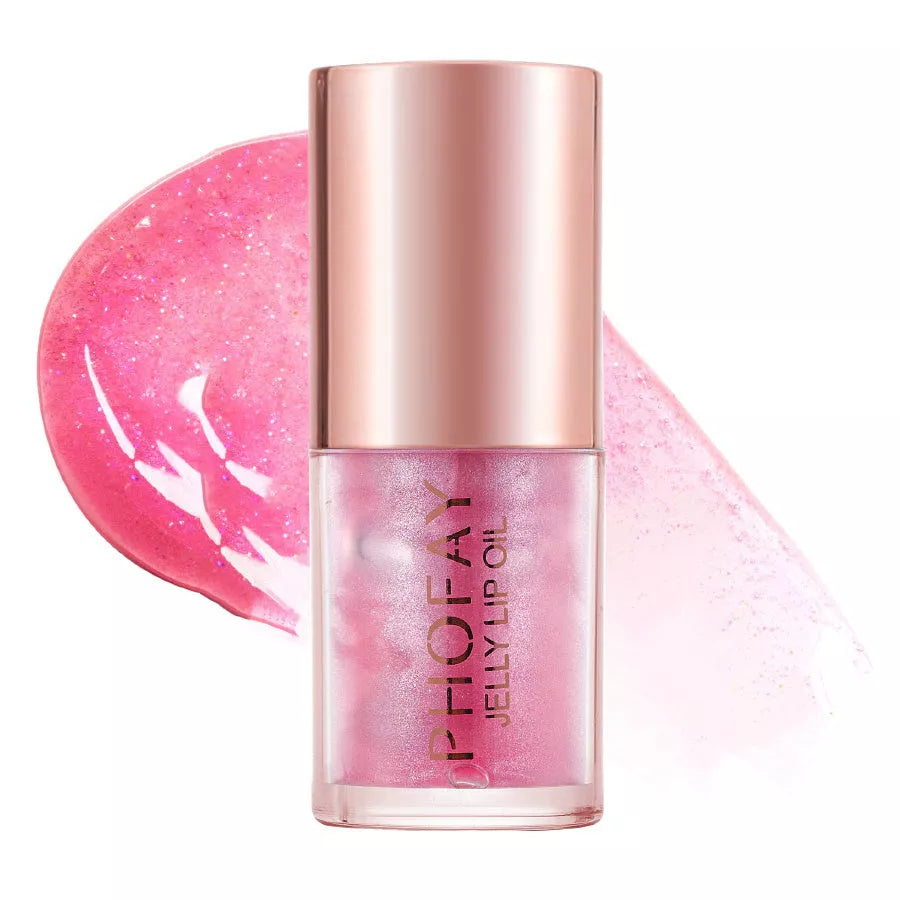 PHOFAY Jelly Lip Oil in sleek packaging with doe-foot applicator