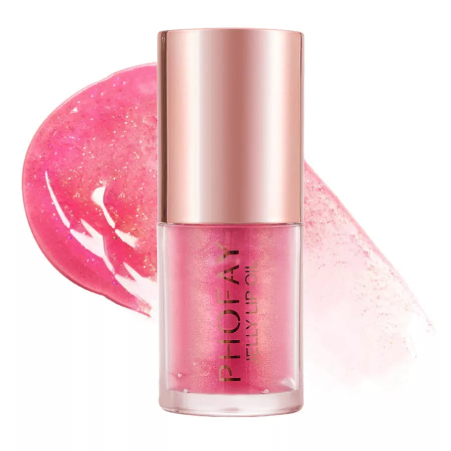PHOFAY Jelly Lip Oil in sleek packaging with doe-foot applicator