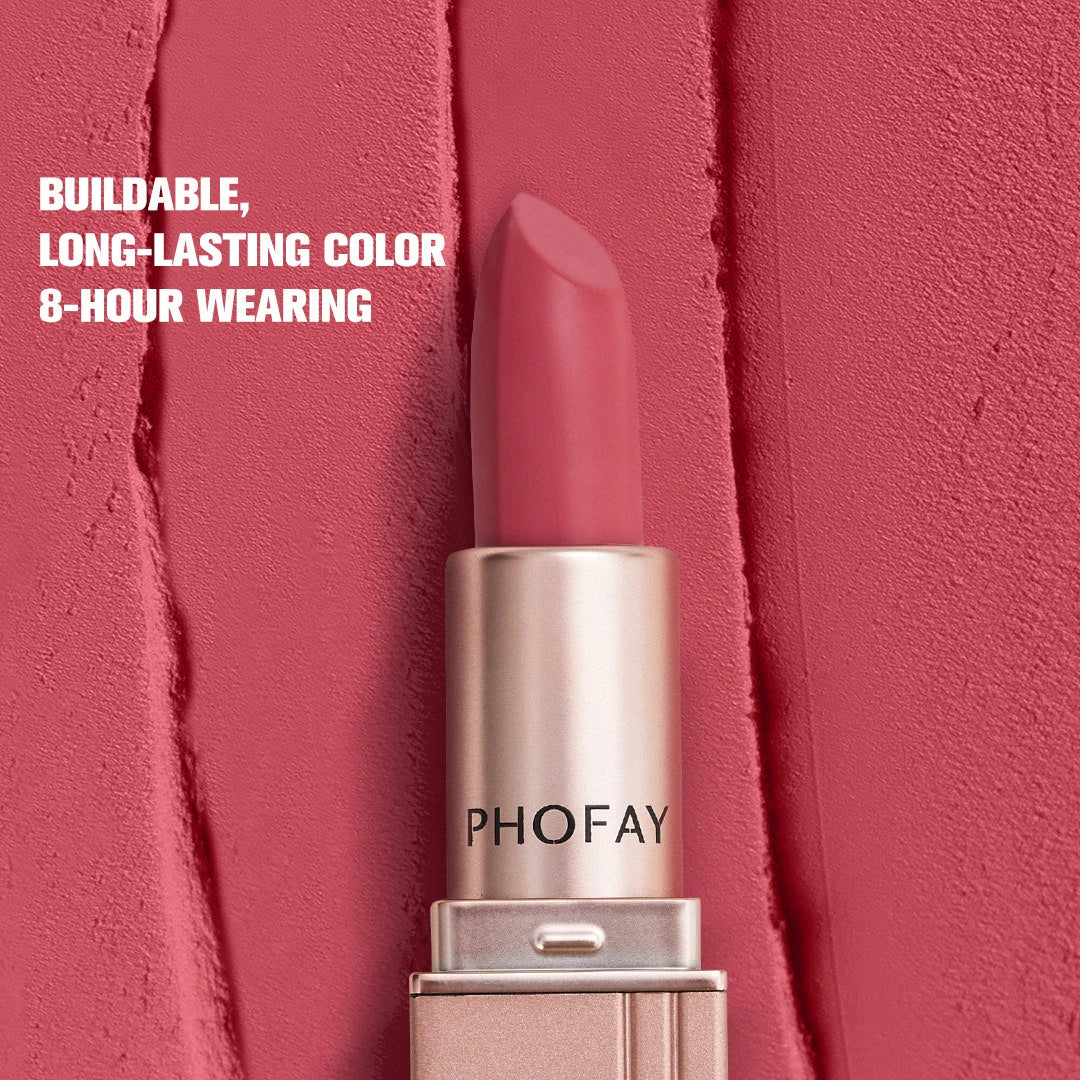 A premium matte lipstick with a long-lasting, waterproof formula that provides bold, vibrant color and a smooth, comfortable application.