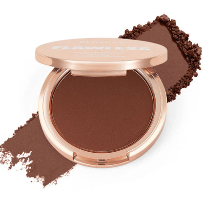 Mattifying pressed powder for a flawless, shine-free complexion with a smooth, poreless appearance